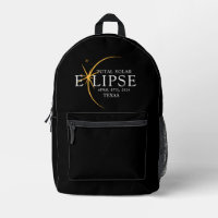 Modern Black & Gold 2024 Texas Total Solar Eclipse