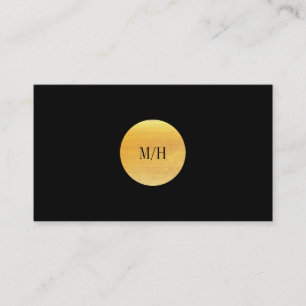 Modern Black & Gold Business Card