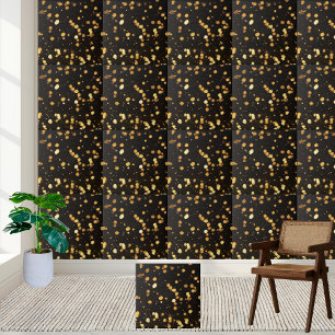 Modern Black Gold Glitter Floor Kitchen Fireplace Tile