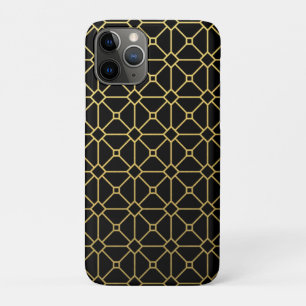 Modern Black Gold Pattern Case-Mate iPhone Case