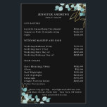 Modern, Black Greenery Flyer<br><div class="desc">Modern, Greenery Flayer in black, white, green blue gold.Edit your product in minutes by adding your data. You can change the font/color/position by "further personalize".</div>