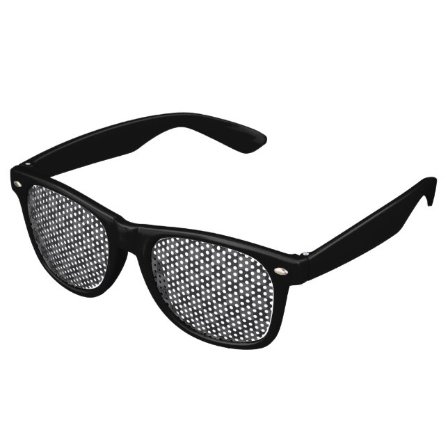 Modern Black Grey Croatian Chequerboard Retro Sunglasses (Angled)