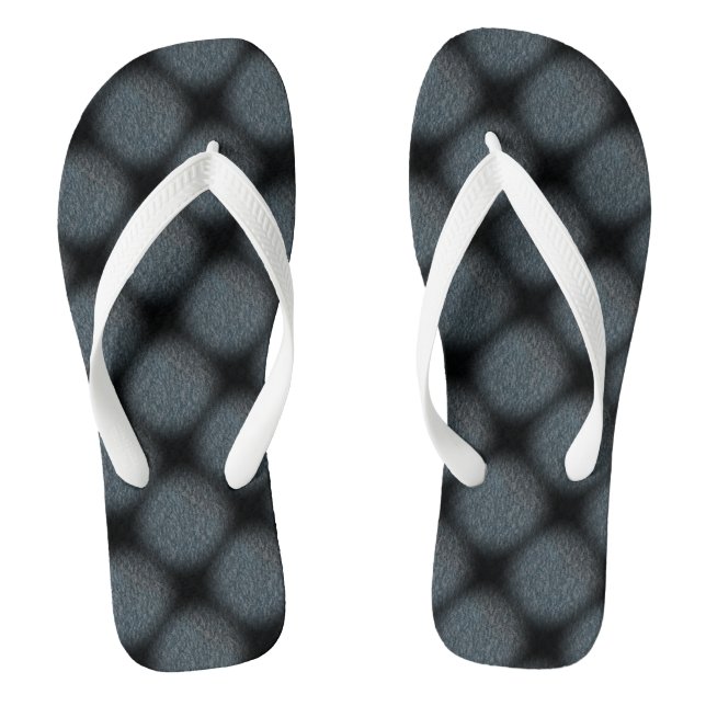 MODERN black grey CUTE  Jandals (Footbed)