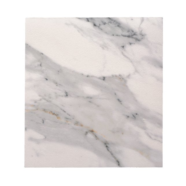 Modern black grey pink marble pattern  notepad (Front)