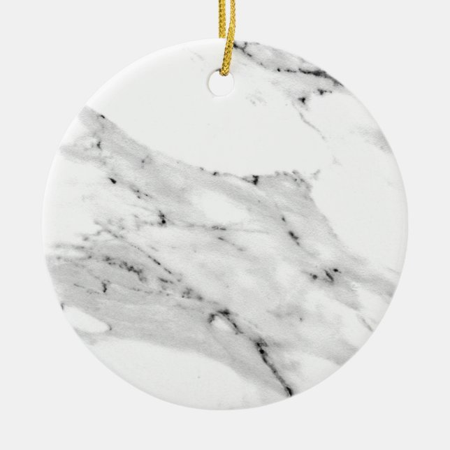 Modern black grey white marble pattern  ceramic tree decoration (Front)