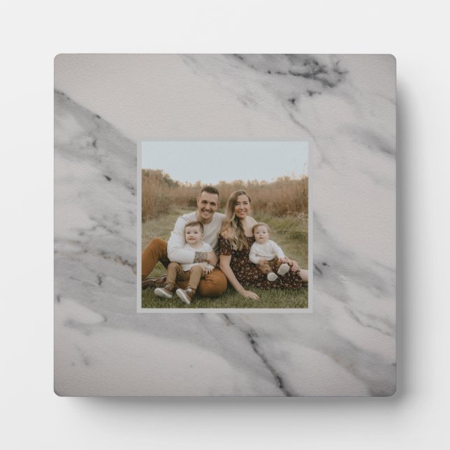 Modern black grey white marble pattern plaque (Front)