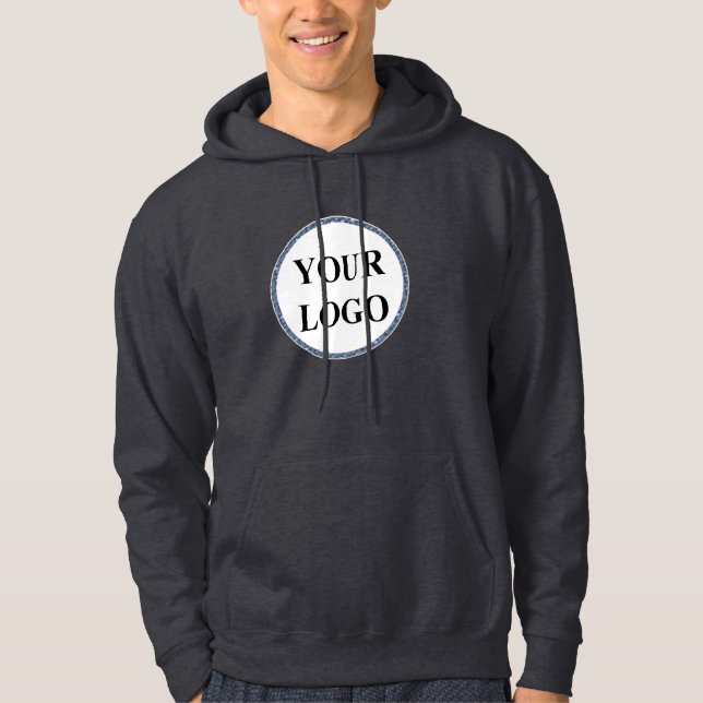 Modern Black Husband Birthday Personalised Gift Hoodie (Front)