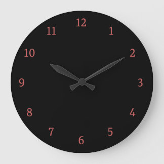 Modern black  large clock