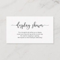 Modern black minimalism font, Display Shower