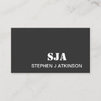 Modern Black Minimalist Professional Initials