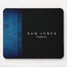 Modern Black N Blue Pixel