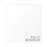 Modern Black Name on White