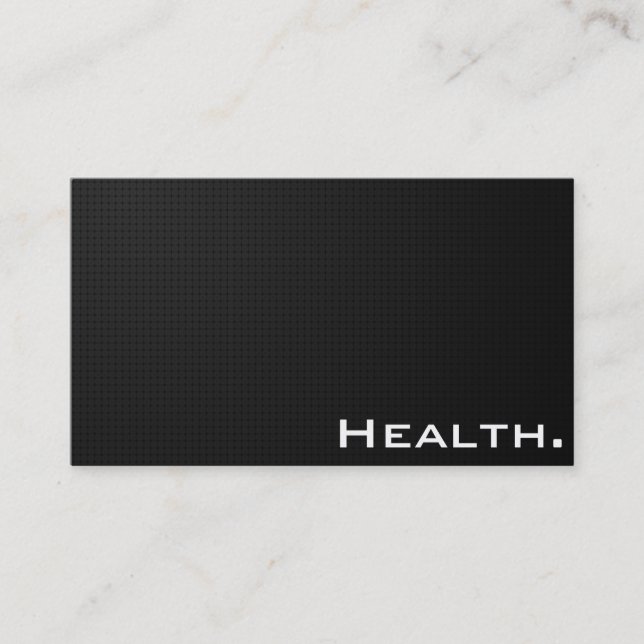 Modern Black No.1 Business Card (Front)