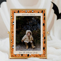 Modern Black Orange Apothecary Halloween Photo