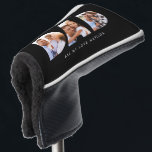 Modern Black Photo Golf Personalised Gift for Dad Head Cover<br><div class="desc">Give Dad a gift he’ll never forget with this personalised multi-photo golf towel, featuring clean modern typography and space for your favourite memories. Whether it's for Father’s Day, his birthday, or Christmas, this custom towel is perfect for the golf-loving dad who appreciates both sentiment and style. Upload 3 of your...</div>
