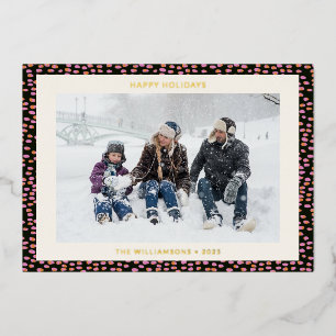 Modern Black Pink Simple Typography Photo Gold