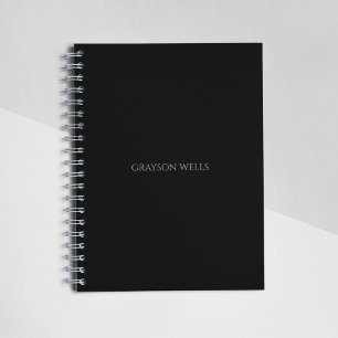Modern Black Professional High Quality Minimalist Notebook