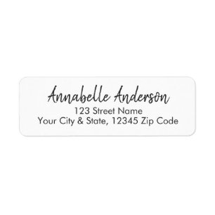 Modern Black Professional Simple Basic Script Name