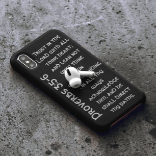 Modern Black Proverbs Bible Verse  Case-Mate iPhone Case