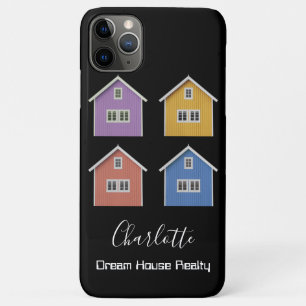 Modern Black Real Estate Agent Case-Mate iPhone Case