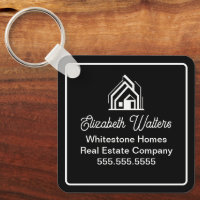 Modern Black Real Estate Company Custom Realtor
