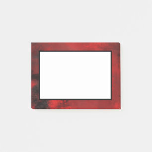 Modern Black & Red Abstract - Dark Mysterious Post-it Notes