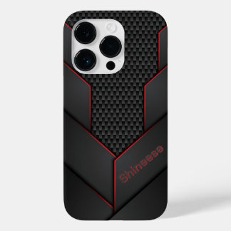 modern black & red stylish  Case-Mate iPhone 14 pro case