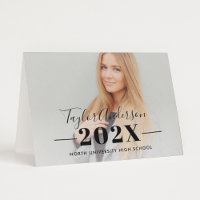 Modern Black Script Name Bold 2026 Grad Photo