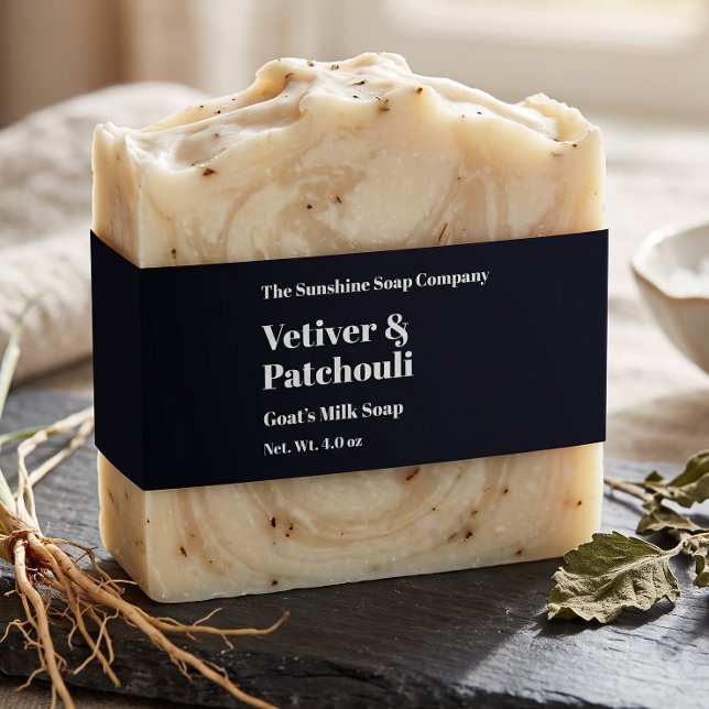 Modern Black Soap Belly Band Invitation Belly Band (Creator Uploaded)