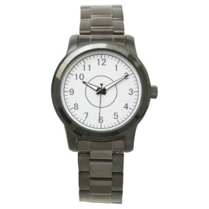 Modern Black Stainless Steel Watch