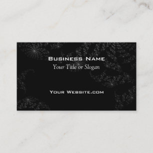 Modern Black Starry Night Design Business Card