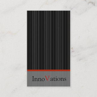 Modern Black Stripe Business Card