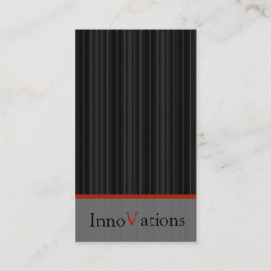 Modern Black Stripe Business Card