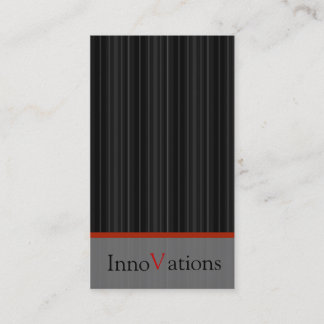 Modern Black Stripe Business Card