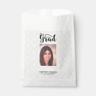 Modern Black Typography And Photo-Graduations Favour Bags