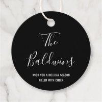 Modern Black Typography Name Holiday