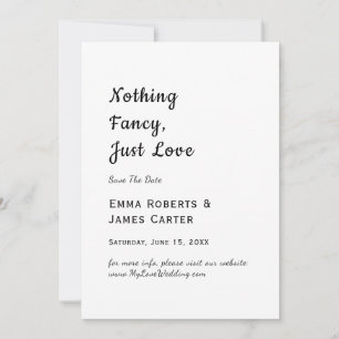 Modern Black Typography Save the Date