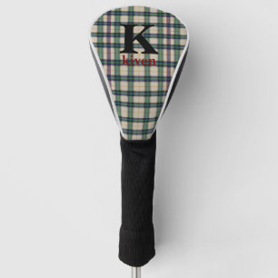 Modern Black Watch Tartan Plaid Classic Blue  Golf Head Cover