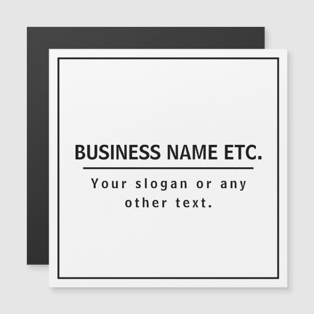 Modern Black & White (Front/Back)