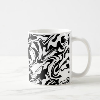 Modern Black & White Abstract Art Coffee Mug