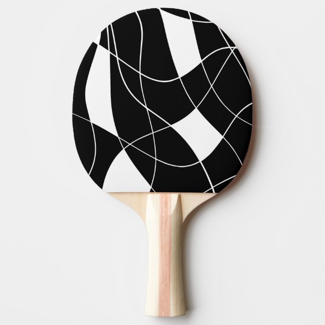 modern Black &white abstract pattern  Ping Pong Paddle (Front)