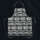 Modern black white best teacher typography gift apron<br><div class="desc">Modern black and white best teacher typography gift. Available in a selection of colours.</div>