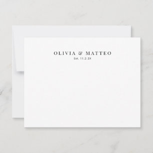 Modern Black White Classic Card