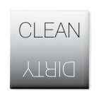 Modern Black & White Clean Dirty Dishwasher Magnet