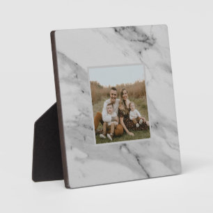 Modern black white grey marble pattern  plaque