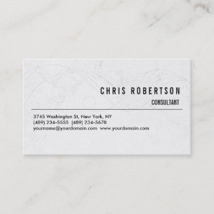 Modern Black White Grey Pattern Business Card
