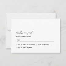 Modern Black & White Minimalist Script Wedding