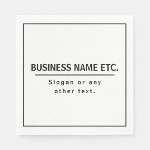 Modern Black & White Napkin