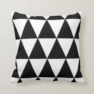 Modern Black & White Pattern Pillow