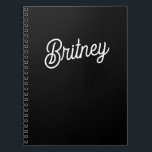 Modern Black White Personalised Monogram and Name  Notebook<br><div class="desc">The Modern Black White Personalised Monogram and Name Notebook sounds like a sophisticated choice for jotting down notes or ideas. The monochrome design with your personalised monogram adds a touch of elegance and makes it a perfect accessory for both professional and personal use. If you have any specific design elements...</div>